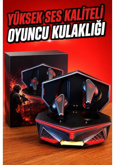 Yeni Nesil Oyuncu Kulaklığı Gürültü Önleyici Uzun Pil Ömrü Bluetooth Bağlantılı - Lisinya