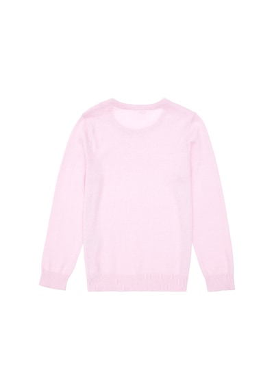 U.S. Polo Assn. Kız Çocuk Pembe Bisiklet Yaka Basic Kazak 50288945-VR041