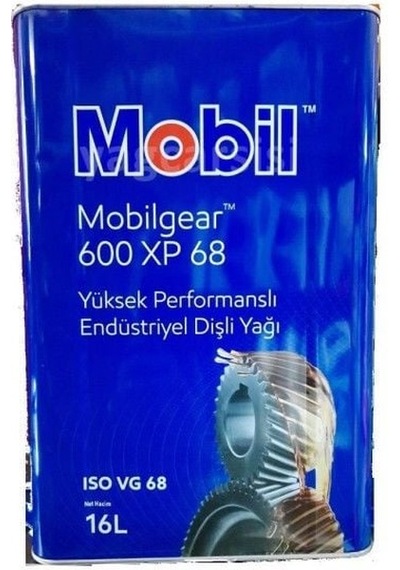 Mobil Gear 600 XP 68 Yüksek Performanslı Endüstriyel Dişli Yağı 16 L