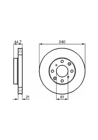 Ön Fren Disk Civic 1.5-1.6 92-2000 240Mm 493307899