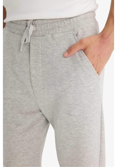Defacto Regular Fit Basic Düz Beli Bağcıklı Düz Paça Cepli Eşofman Altı	 D6762AX25AU Gri