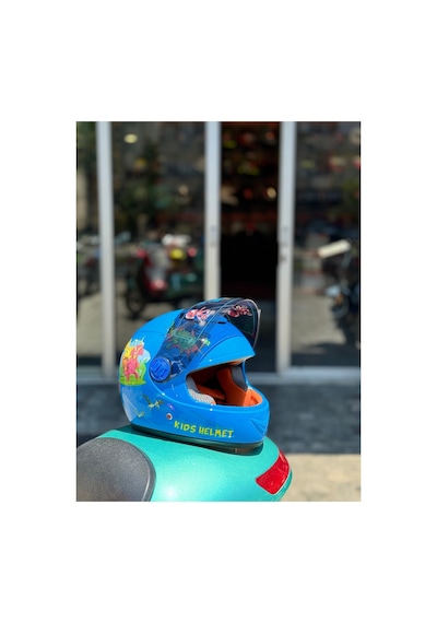 Çocuk Kaskı Ece 22.06 Sertifikalı / Fullface Kask / Ekstra Hafif Ve Konforlu Mavi