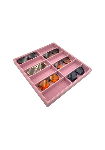 Gözlük Tablası 12 Li Organizer Pembe