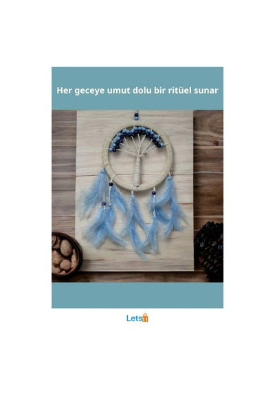 Rüya Kovan Hayat Ağacı Dream Catcher 57 Cm 1 Adet