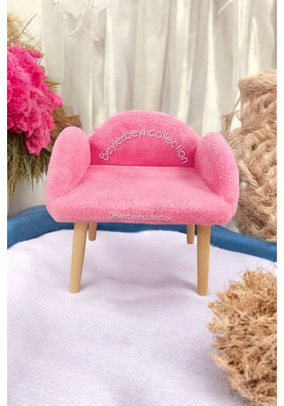 Çocuk Sandalyesi, Pembe Rengi, Çocuk Pufu , Sırtlı Puf , Dekoratif Puf, Çocuk Dinleme Koltuğu Pembe