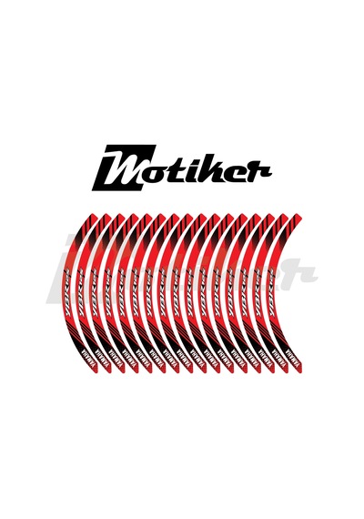 Yamaha Ybr 125 Jant Sticker Kırmızı
