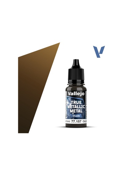 Vallejo 77157 18 Ml. Arcane Gold, Shade, True Metallic Metal Tmm Serisi Model Boyası Renkli