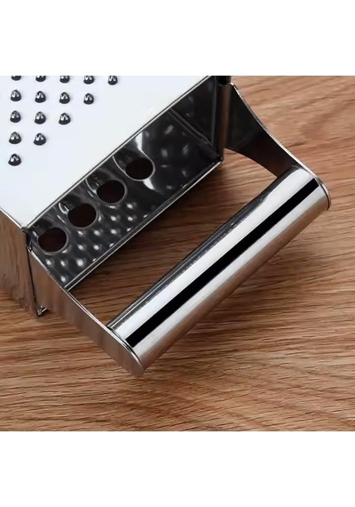 4 Yüzeyli Mutfak Rendesi, Metal Saplı, Gümüş Diğer