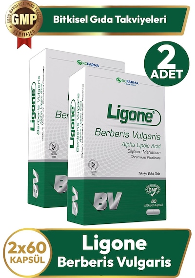 Ligone Berberis Vulgaris 60 Kapsül 2 Adet
