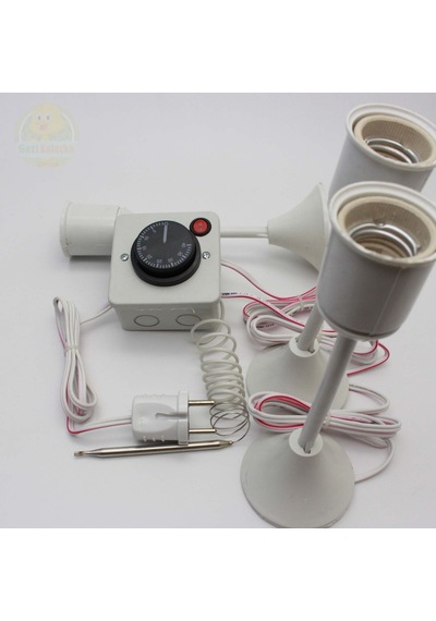 Termostat Kontrollü Düğmeli Yanan 1 Lamba Çıkışlı 2 Uzun Duyu