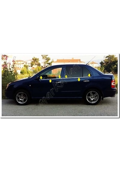 Db Chrome Skoda Fabia Sedan Cam Çıtası Nikelajı 2000-2007 4  Parça
