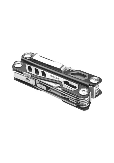 Rocktol Kamp 16 Fonksiyonlu Multitool Pense Kılıflı Siyah - Gri