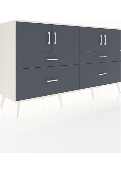 Hyperion Konsol 2 Raflı 4 Çekmeceli 4 Kapaklı 176x44x99 Aytaşı-an Aytaşı-antrasit Hyperion Konsol 2 Raflı 4 Çekmeceli 4 Kapaklı 176x44x99 Aytaşı-an Aytaşı-antrasit
