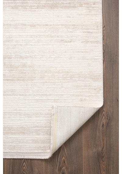 Armony Ar006a Beyaz Halı Bej Detaylı Modern Desen Akrilik Pamuk Taban Tozu Az Salon Halısı Koridor