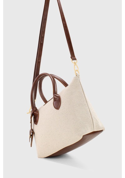 Housebags Retro Vintage Suya Dayanıklı Soft Kahverengi Niş Tasarım Çapraz Askılı Çanta Soft Kahverengi