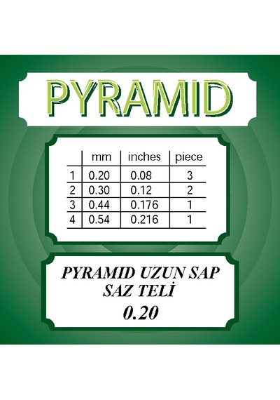 Pyramıd Uzun Sap Bağlama Saz Teli Topuzlu