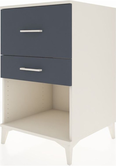 Kronos Komodin 2 Çekmeceli 60x59x96 Aytaşı-antrasit Aytaşı