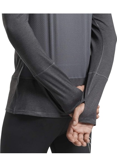 Reebok Fk6478 Re Quarter Zip Yarı Fermuarlı Erkek Sweatshirt Füme Füme