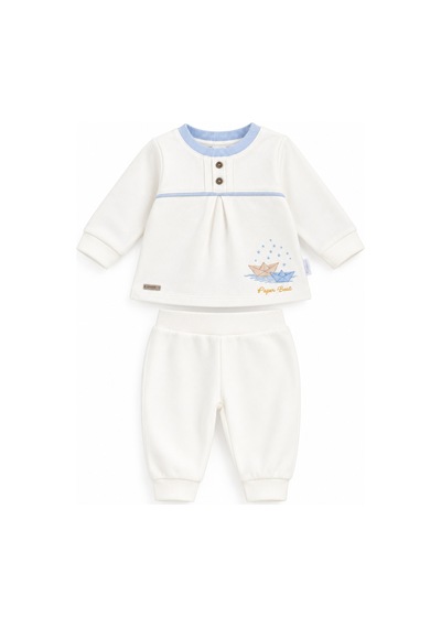 Babyhola %100 Pamuk Erkek Bebek Alt Üst Takım 13748 Mavi