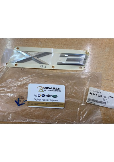 BMW E83 X3 BAGAJ YAZISI 51143330132.