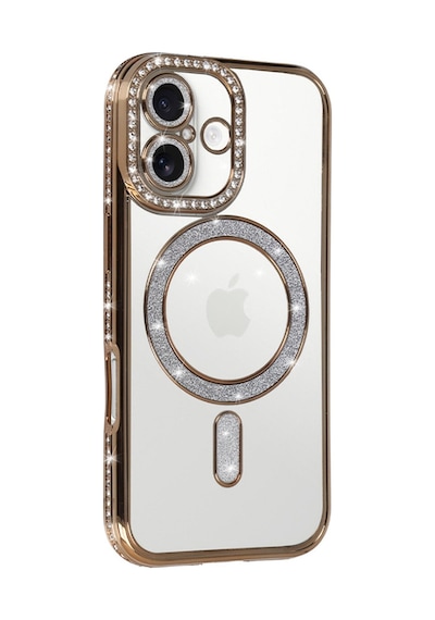 Apple iPhone Uyumlu 17 Joke Simli Magneticsafe Kılıf - Gold Bz8683140895693