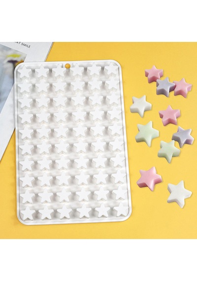 Silikon Kek Kalıp Sugarcraft Minik Yıldız Figürleri Kalıbı Şeker Hamuru Jelibon Kalıbı Çok Renkli