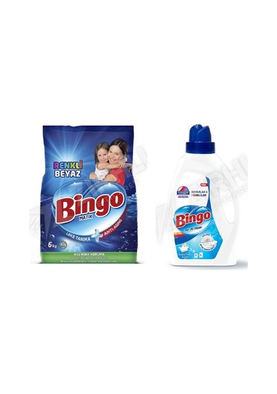 Bingo Tüm Renkler Deterjan 6 Kg+ Beyazlar İçin Sıvı Det. 2600 Ml 2'li Set Diğer
