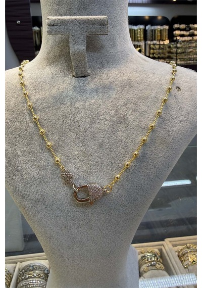 Yıldız Kolye Gold Renk 45 Cm Altın