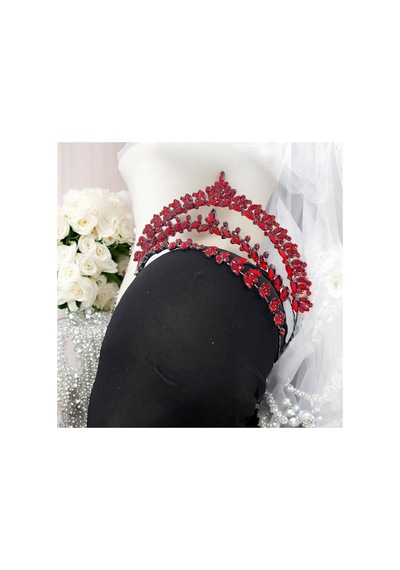 After Party Gelin Tacı,kına,nişan,söz,after,bride,party Taç Kırmızı - 707821176 Kırmızı