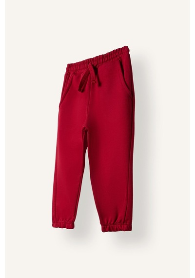 Defacto Oversize Basic Beli Bağcıklı Cepli 2li Eşofman Altı Erkek Bebek I0296a526aurd106 Kırmızı-rd106