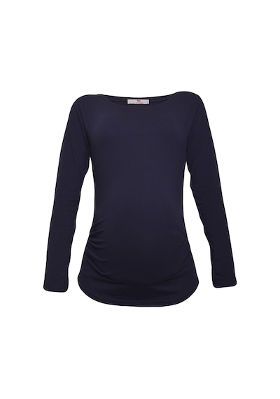 Luvmabelly 2301-2309 Pamuklu Uzun Kollu Hamile T-shirt-lacivert