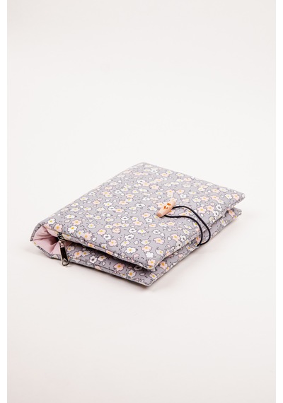 Defter Kılıfı 20x25 Cm A5 Uyumlu Fermuarlı Kalem Cepli Kumaş Organizer