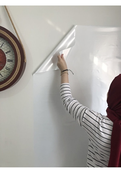 2 Tane Beyaz Akıllı Kağıt Tahta 100X150 Cm Kalem Hediyel