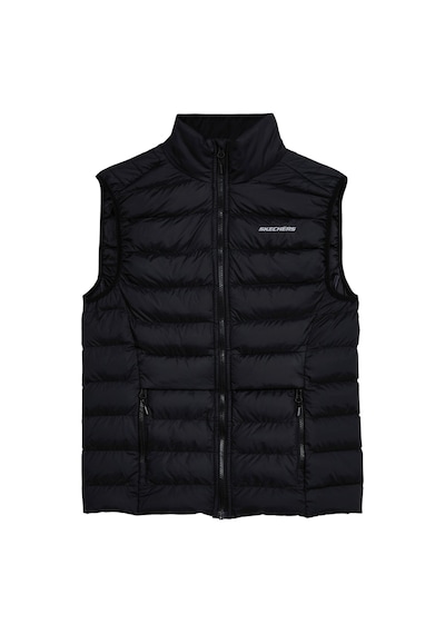 Skechers Kadın Siyah Yelek W Outerwear Padded Vest S231239-001 Siyah