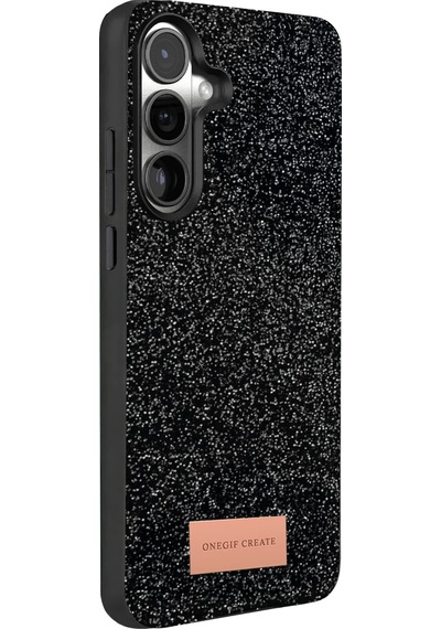 Cosmotex Onegif Samsung Galaxy A37 5g Bright Simli Kapak - Siyah Sıyah