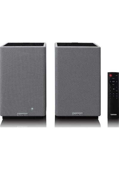 Lenco Spb-240bkgy - Hifi Stereo Bluetooth Hoparlör Çifti - Şık Tasarımda Güçlü Ses - Siyah/gri 67927522