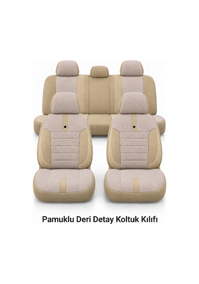Ford Connect 2015-2019 Vira Grindelegance 2+1 Koltuk Kılıfı Bej