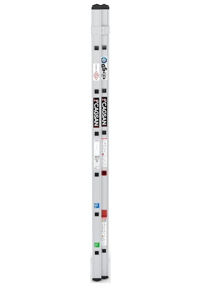 Çağsan TS6040 2x6 Basamaklı Duo İki Parçalı Alüminyum Merdiven