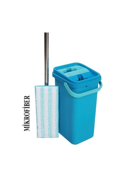 Palet Mop Temizlik Kovası 12 Lt Özel Mikrofiber Başlıklı Hızlı Ve Hijyenik Temizlik Seti