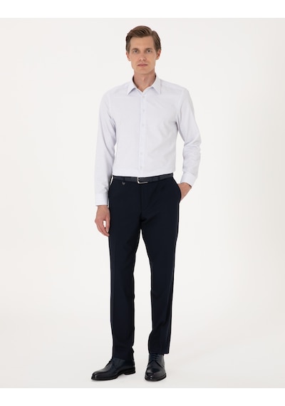 Pierre Cardin Erkek Mavi Gömlek Desenli 50307263-vr036 Mavi