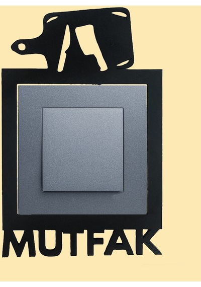 Mutfak Ahşap Priz Çerçevesi Dekorasyon