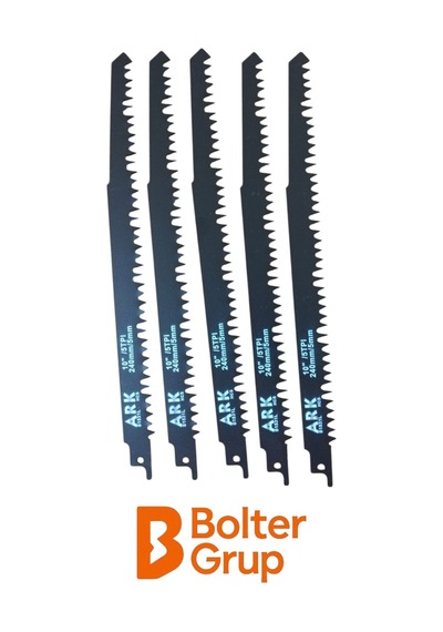 Ağaç Kesme Tilki Kuyruğu Ucu Kemik Kesme Testeresi Ucu 240mm X 5mm 5 Adet