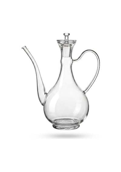 Cam Yağdanlık 750 Ml Glory Borosilikat Sirkelik El Üretimi Yağ, Sirke Ve Sos Şişesi Düz-cam Şeffaf