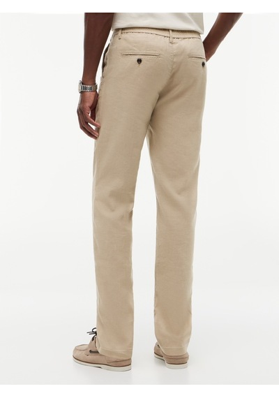 Tommy Hilfiger Denton Sorona Lınen Erkek Bej Pantolon - Mw0mw42337