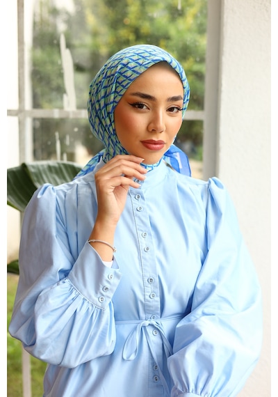 Silk Home Olinda Eşarp 48002-14 Mavi
