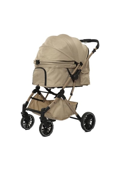 Eurodog - 462 - Katlanabilir Köpek Arabası Bej - Spt-gld - 71x56,5x103 Cm
