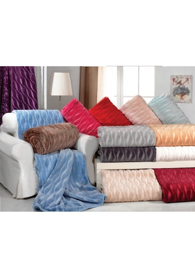 Sense Lüks Goldvizon Battal Boy Battaniye 521 Sarı 220X240