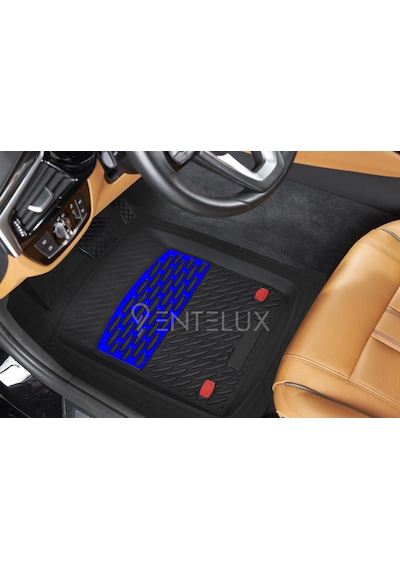 Mazda Lantis 2000-2001 Model İle Uyumlu 3d Havuzlu Mavi-siyah Paspas