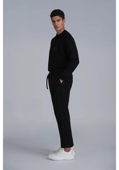 Lufian Luther Erkek Sweatshirt Siyah 001