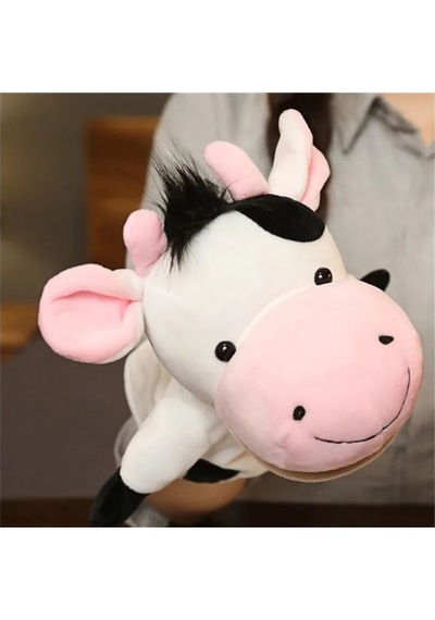 Kukla Ağzı Hareket Edebilen 4 Adet Peluş Kukla Çok Renkli